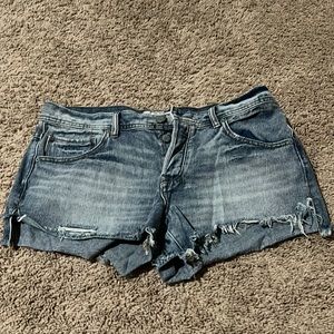 Free People denim shorts
